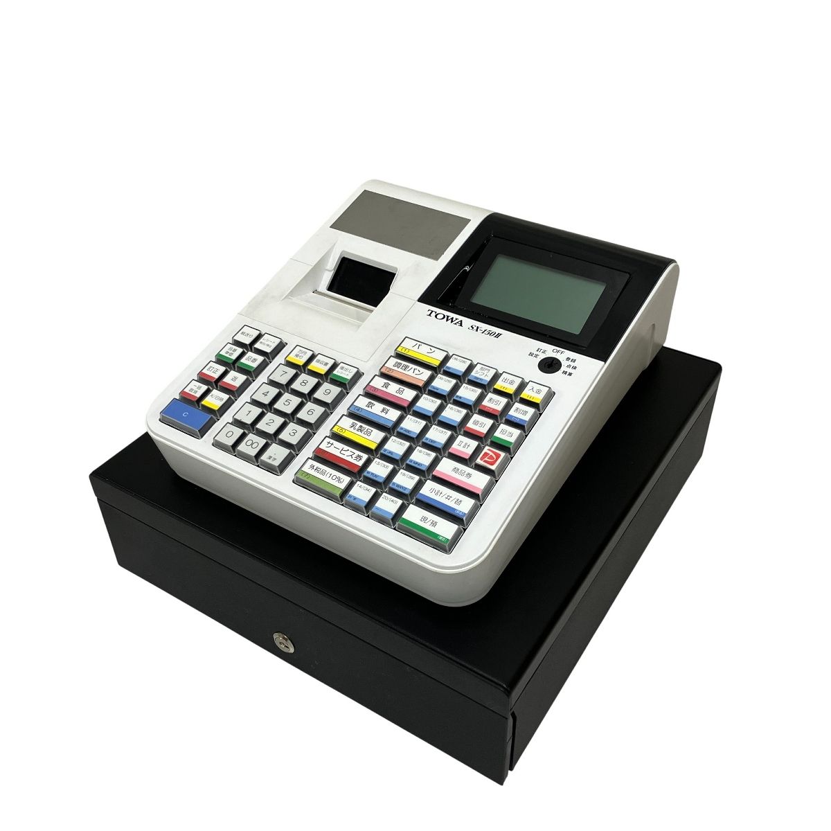 TOWA 電子レジスター SX 150II WH 東和 事務機器 MAキー レジロール付 T10576264
