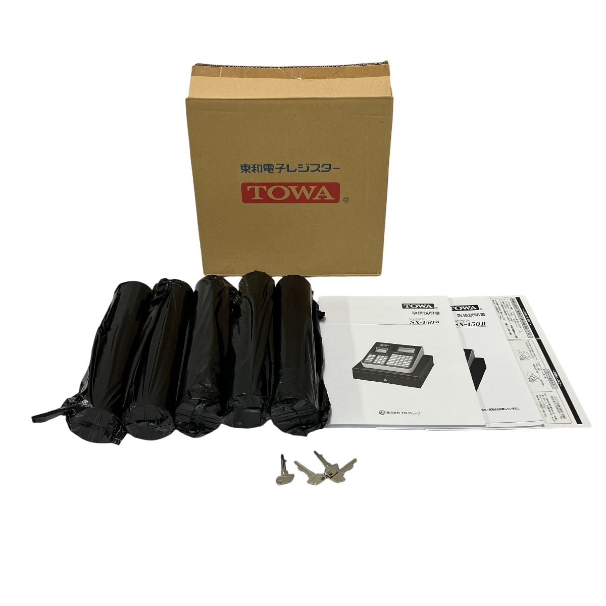 TOWA 電子レジスター SX 150II WH 東和 事務機器 MAキー レジロール付 T10576264