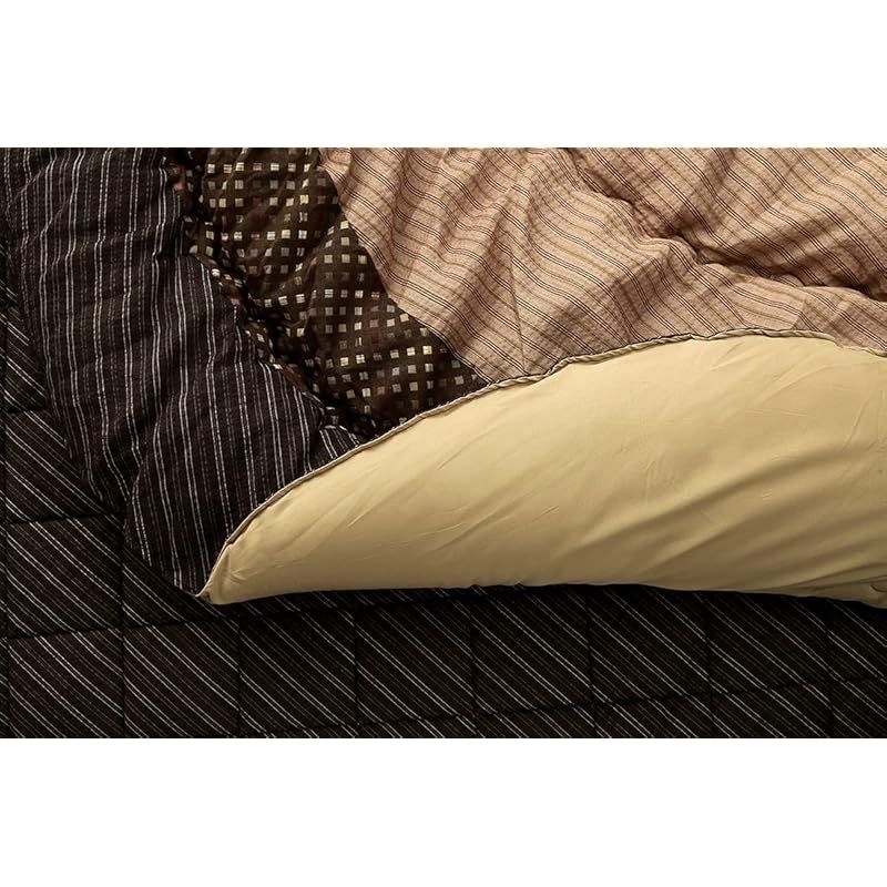 イケヒコ こたつ布団 円形 掛敷セット ゆかり 直径約225cm ブラウン しじら 厚掛け 和 5100180 MARWIL-DEMENAGEMENTS_CH