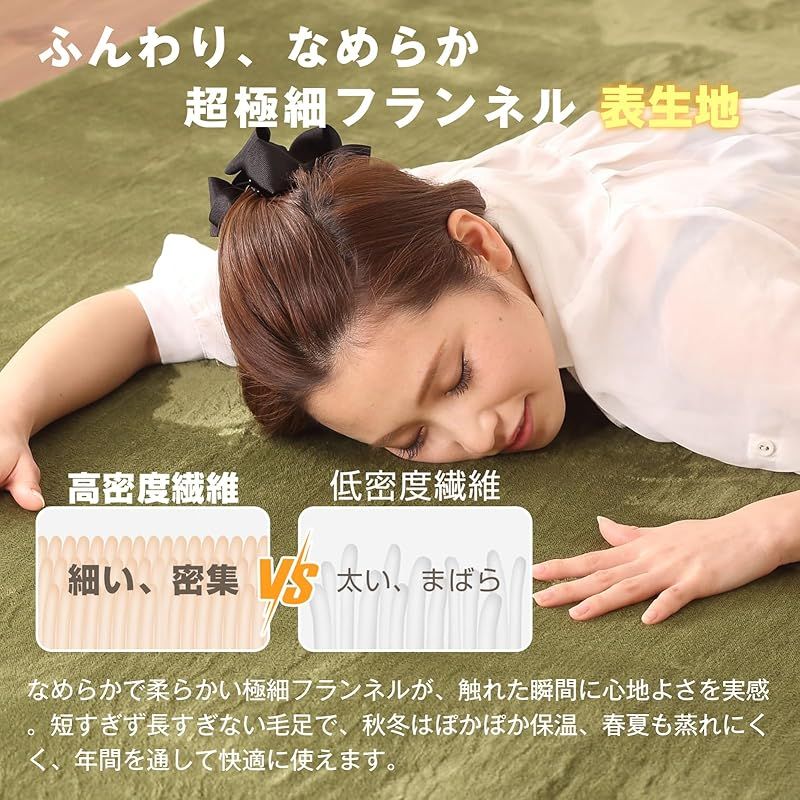 Colorsroom カーペット ラグ 厚25mm 200×250cm 約3畳 クッションラグ 防音 厚手 撥水加工 防ダニ 抗菌 防臭 低ホルム もちもち ふわっと手触り ホットカーペット対応 低反発と同じ厚み ラグマット こたつ敷きマット リピングマット MARWIL-DEMENAGEMENTS_CH