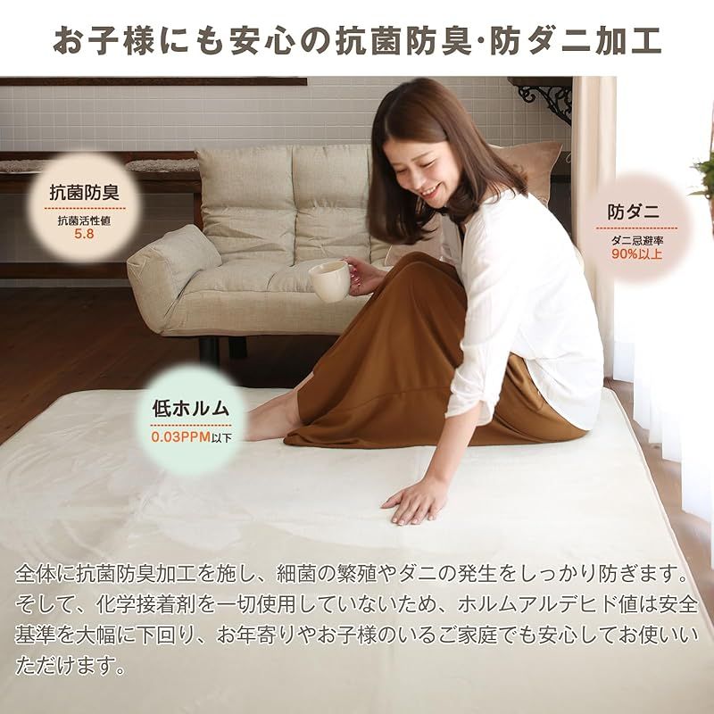 ホットカーペット対応 低反発と同じ厚み