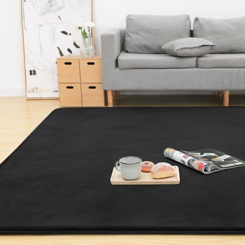 Colorsroom カーペット ラグ 厚25mm 200×250cm 約3畳 クッションラグ 防音 厚手 撥水加工 防ダニ 抗菌 防臭 低ホルム もちもち ふわっと手触り ホットカーペット対応 低反発と同じ厚み ラグマット こたつ敷きマット リピングマット