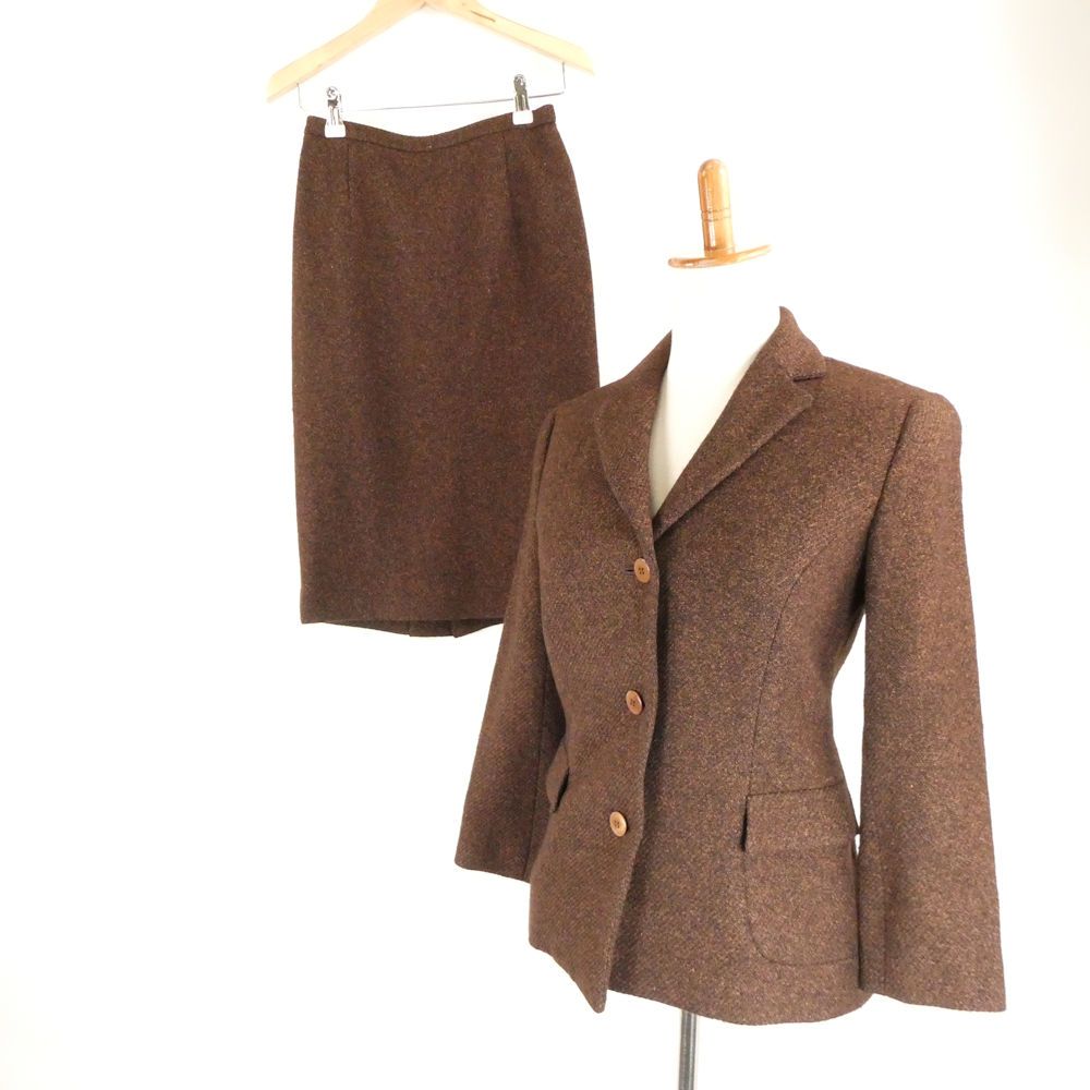 BURBERRY バーバリー セットアップ 7AP(36) 毛、絹、ナイロン