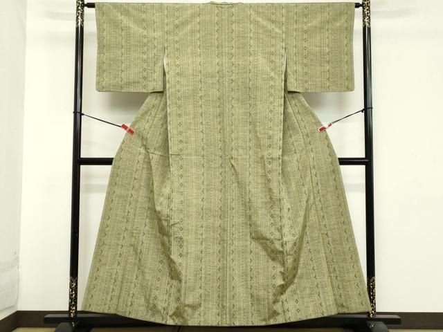 平和屋着物○訪問着 紬地 芝文 正絹 逸品 DAAX9877fe 平和屋着物