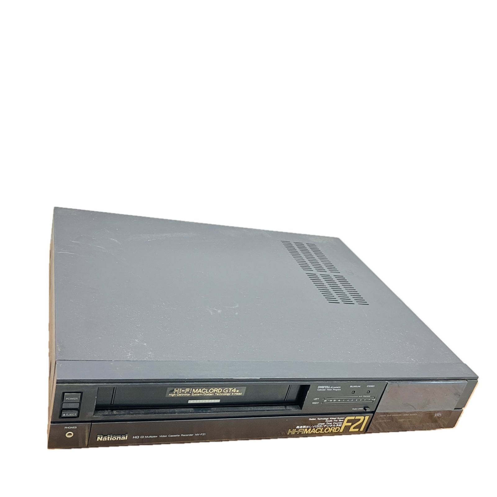 National Hi-Fi MACLORD GT4 VHS ビデオデッキ NV-F21 ジャンク C10509912