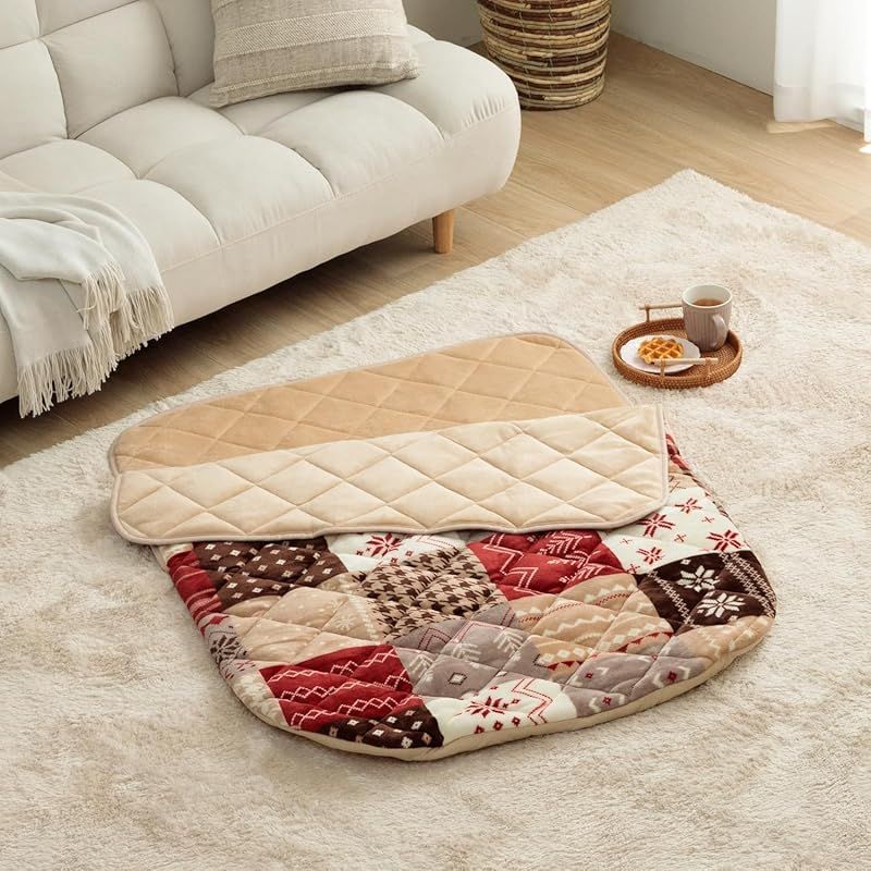 イケヒコ ポケットこたつR ロング リーチェ レッド 約90 150 cm パーソナル 節電 ふんわり フランネル 洗える カジュアル 持ち運び簡単 ＃