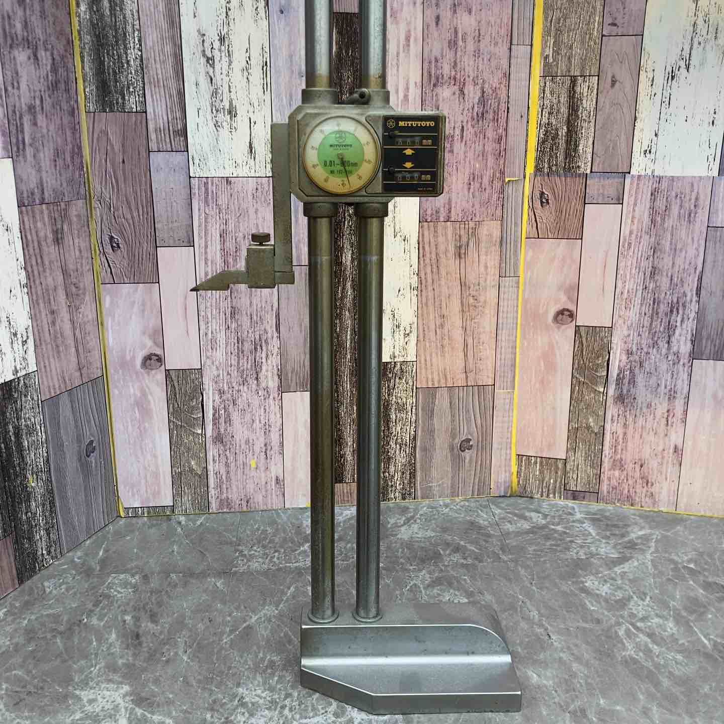 現状品 ミツトヨ mitutoyo ダイヤルハイトゲージ 0.01-600mm No.192-104 全長およそ800mm 動作未 未校正 八潮店