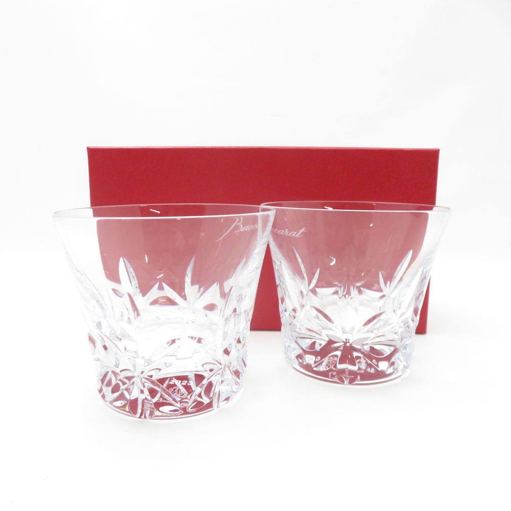 Baccarat バカラ エクラ 2025 タンブラー 2点 クリスタル ペア ロックグラス ファッション SU13295F1