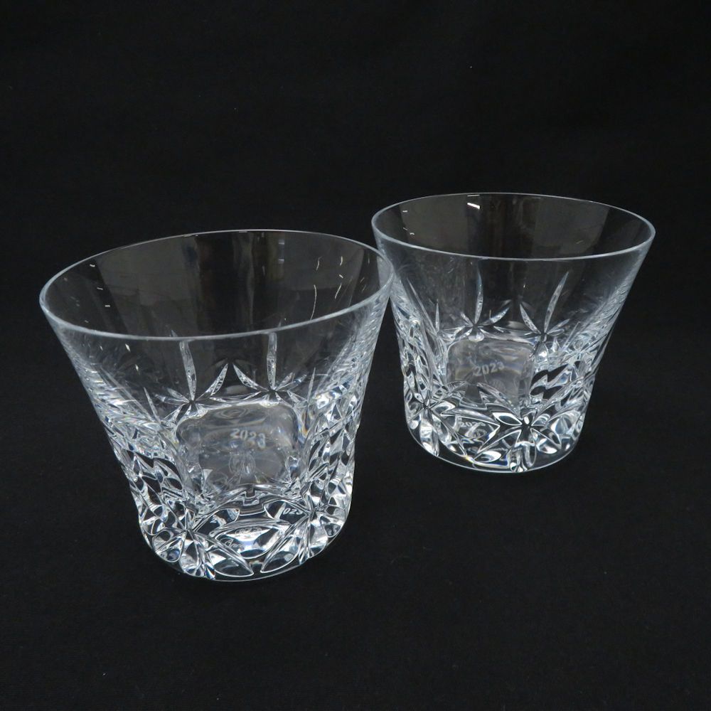 Baccarat バカラ エクラ 2025 タンブラー 2点 クリスタル ペア ロックグラス ファッション