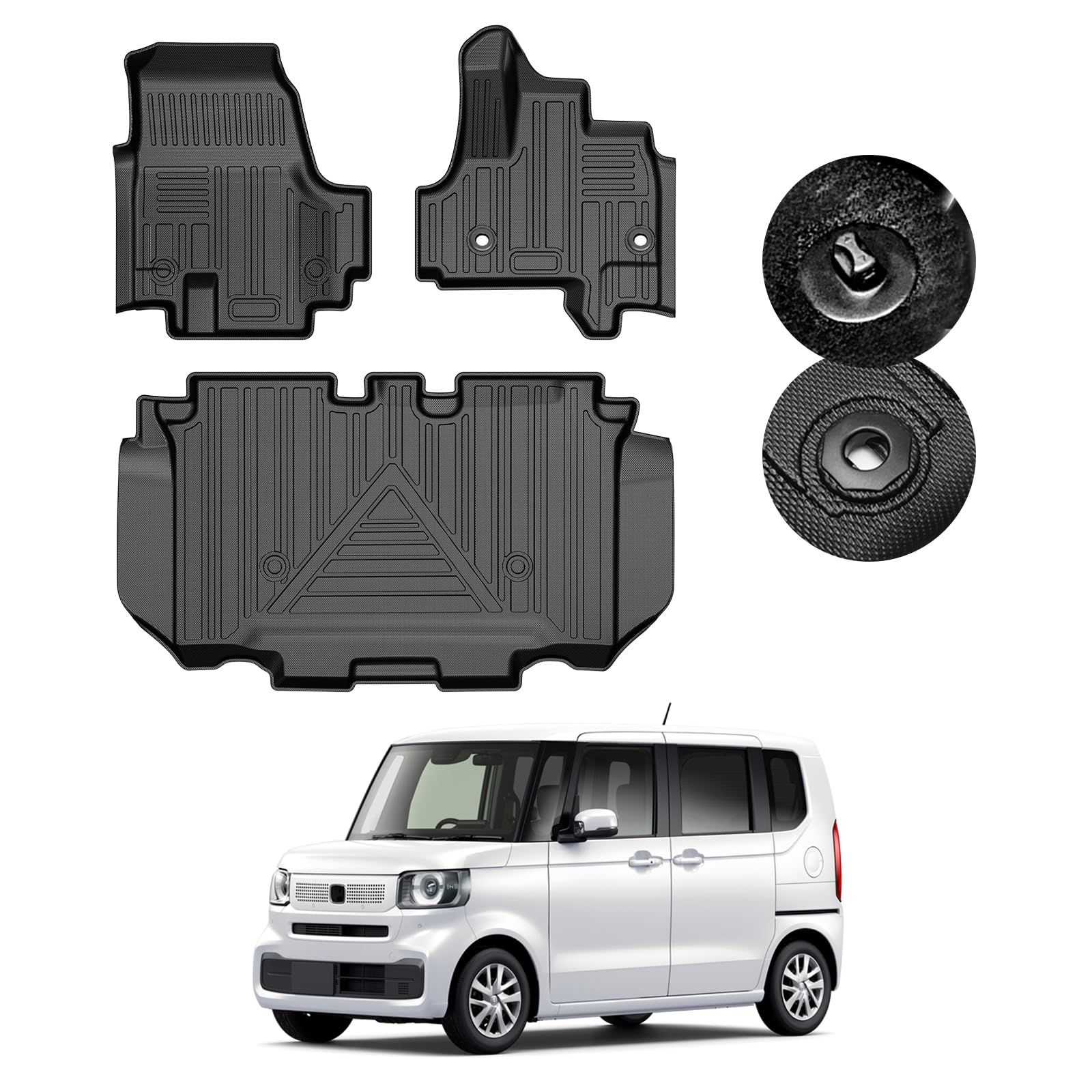 GIMUYA ホンダ N BOX JF 5 6 3 D フロアマット 防水 立体構造 エヌボックス NBOX カスタム JOY ～ 設計 カーマット TPE材質 耐汚れ 耐摩擦 内装 カスタムパーツ 純