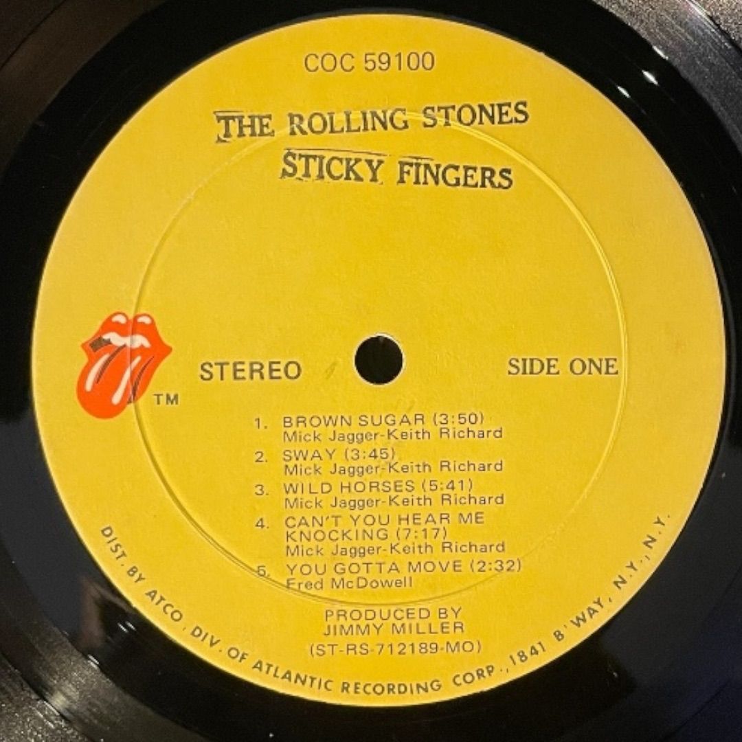 US盤 THE ROLLING STONES STICKY FINGERS 洋楽 レコード CD DVD ブルーレイ