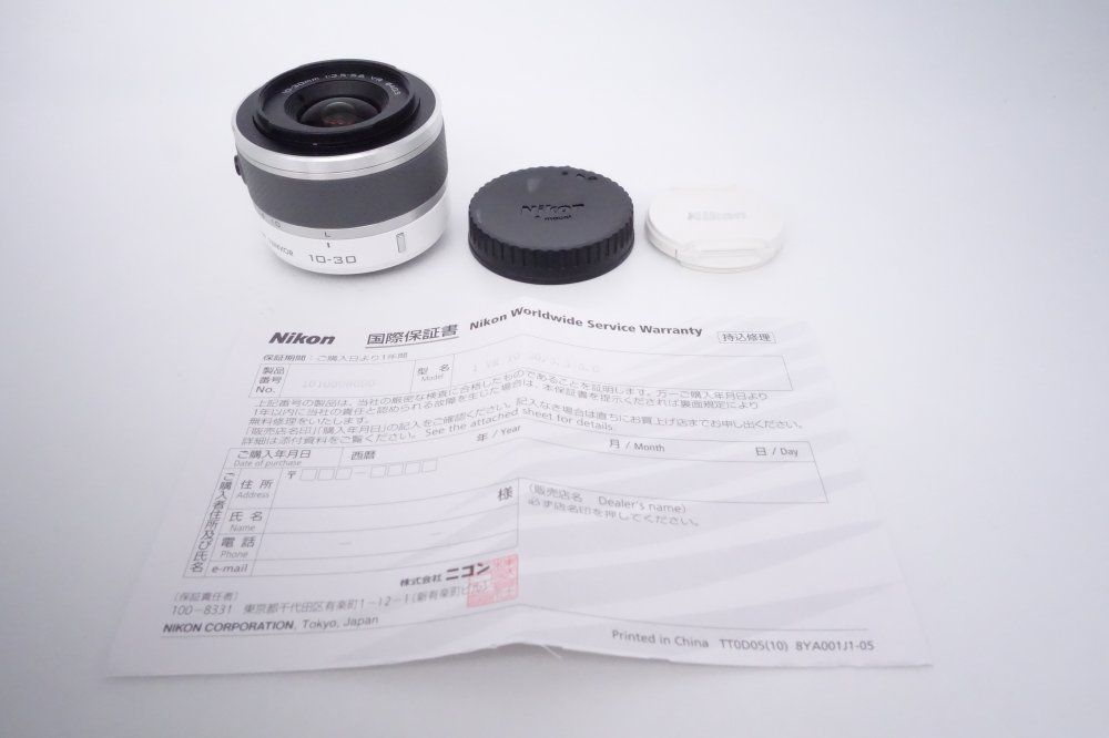 ニコン Nikon 1 NIKKOR ワンニッコール VR 10-30mm f 3.5-5.6 ホワイト D10109A1