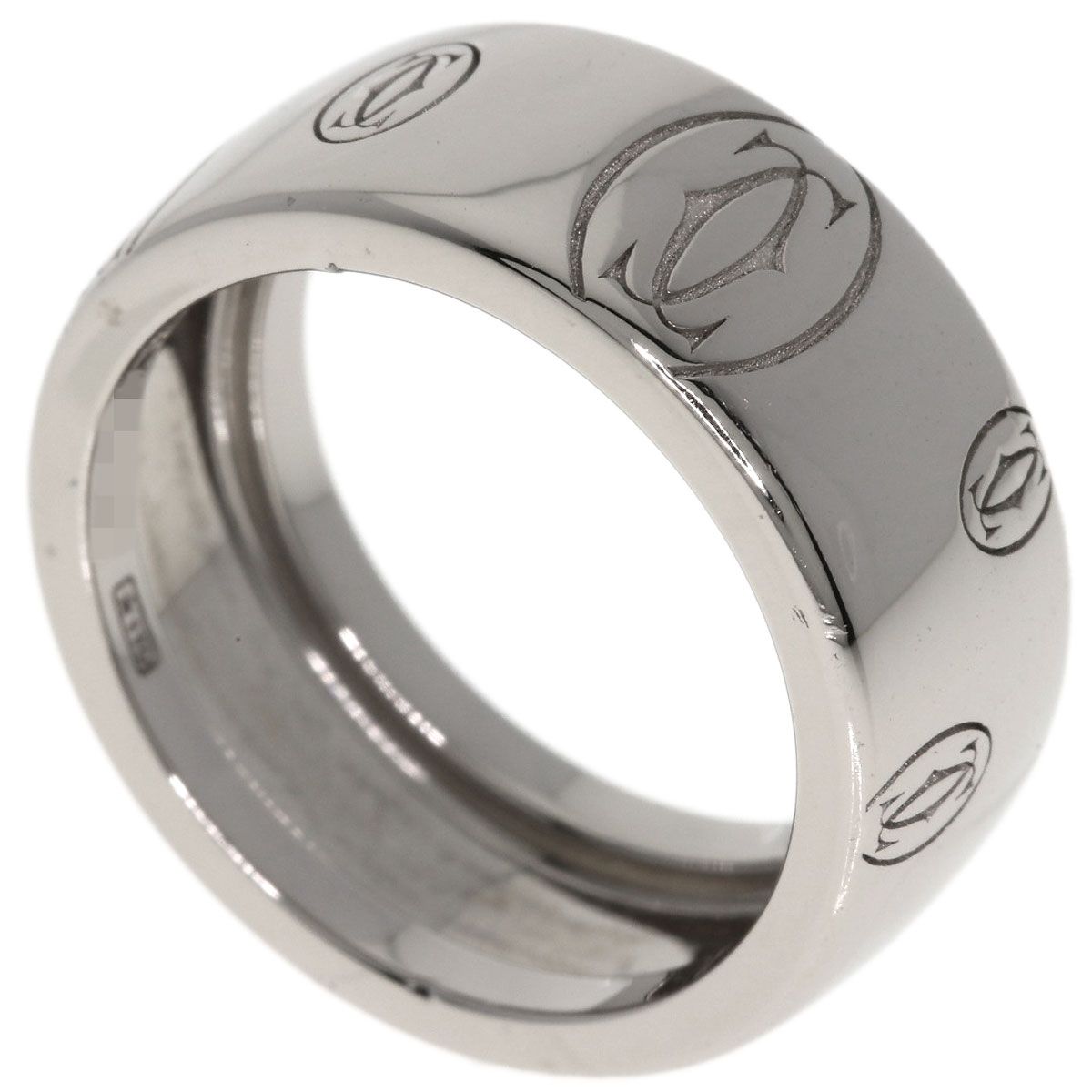 CARTIER カルティエ ハッピーバースデー 50 リング 指輪 K18WG レディース