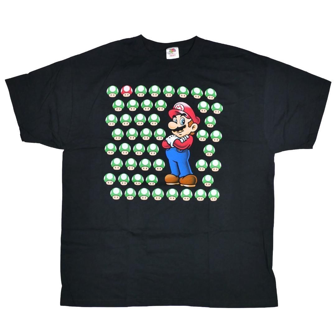 【XL】新品 スーパーマリオブラザーズ マリオ 1UP キノコ スーパーキノコ Tシャツ 2010 緑　赤