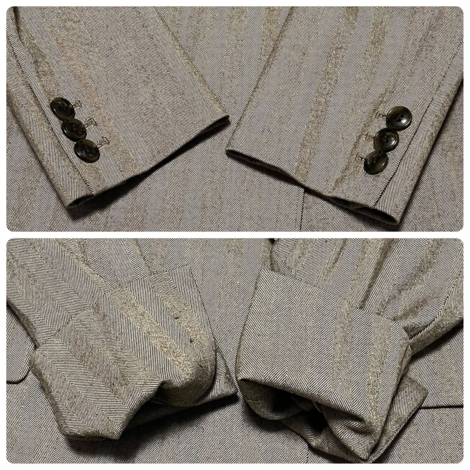 PLST パンツスーツ セットアップ ヘリンボーン ダブルジャケット PLST プラステ パンツスーツ セットアップ ヘリンボーン ダブル