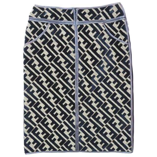 美品 オールド フェンディ OLD FENDI フロッキー ズッカ柄 美品 オールド フェンディ OLD FENDI フロッキー ズッカ柄