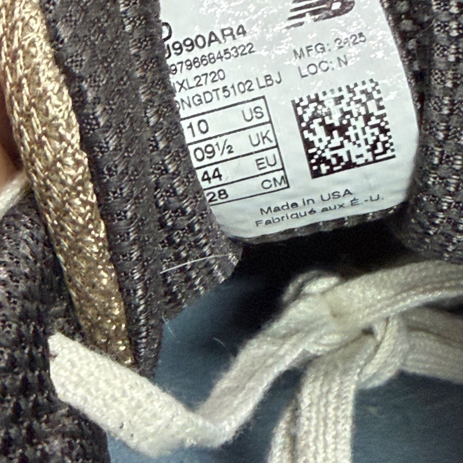 AURALEE New Balance 990V4 Taupe 990V4 コラボ スニーカー トープ 