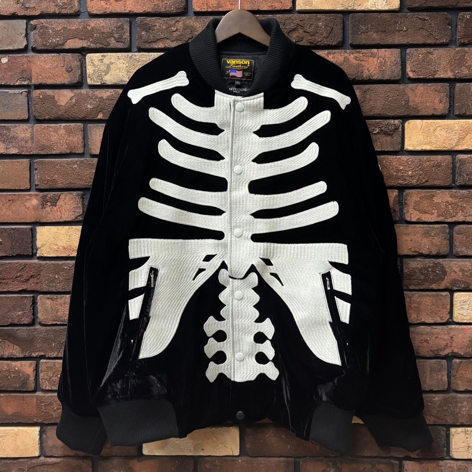 MASTERMINDコラボ】BONE BOMBER JACKET ジャケット ブルゾン VANSON