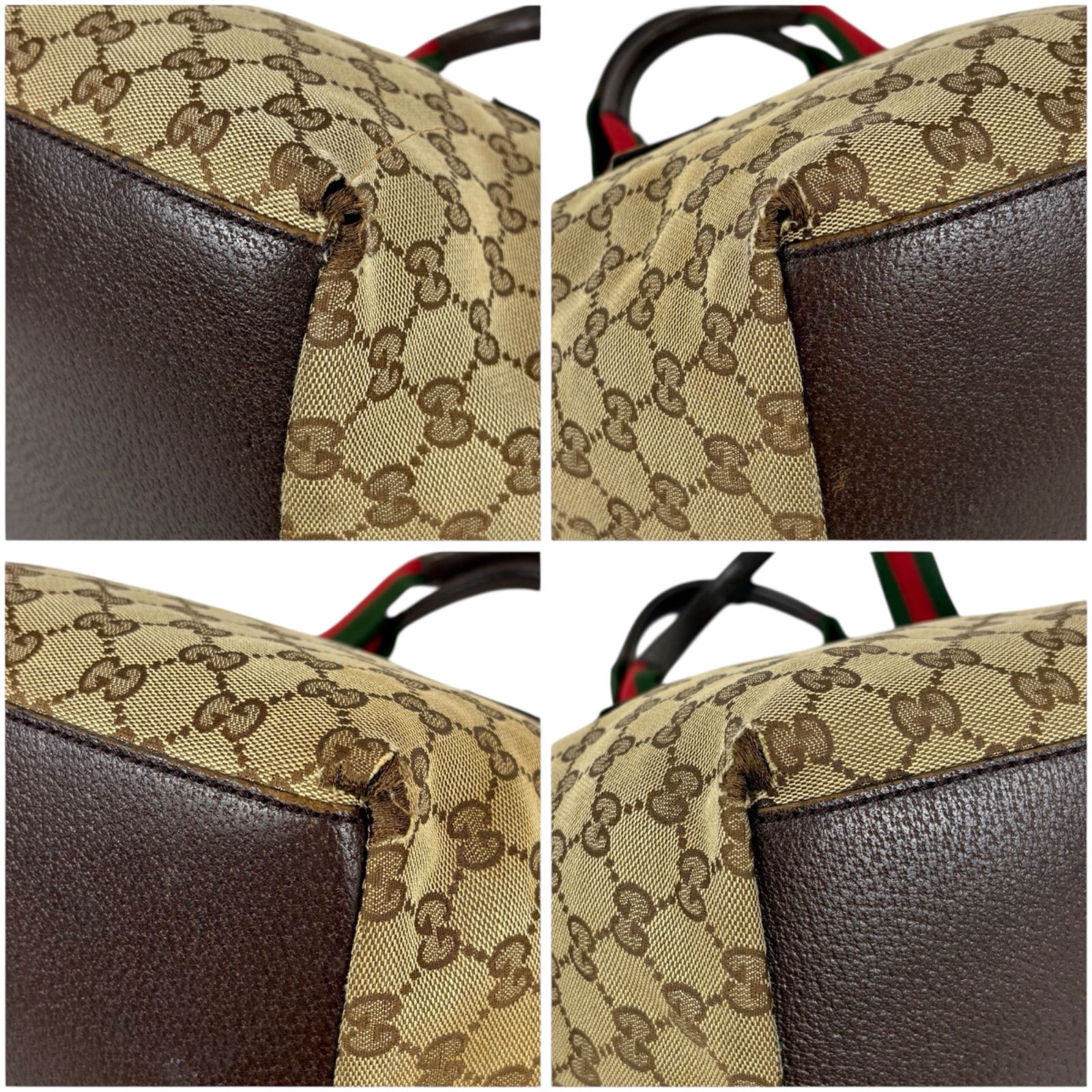 グッチ GUCCI シェリーライン ミニトートバッグ ミニハンドバッグ 