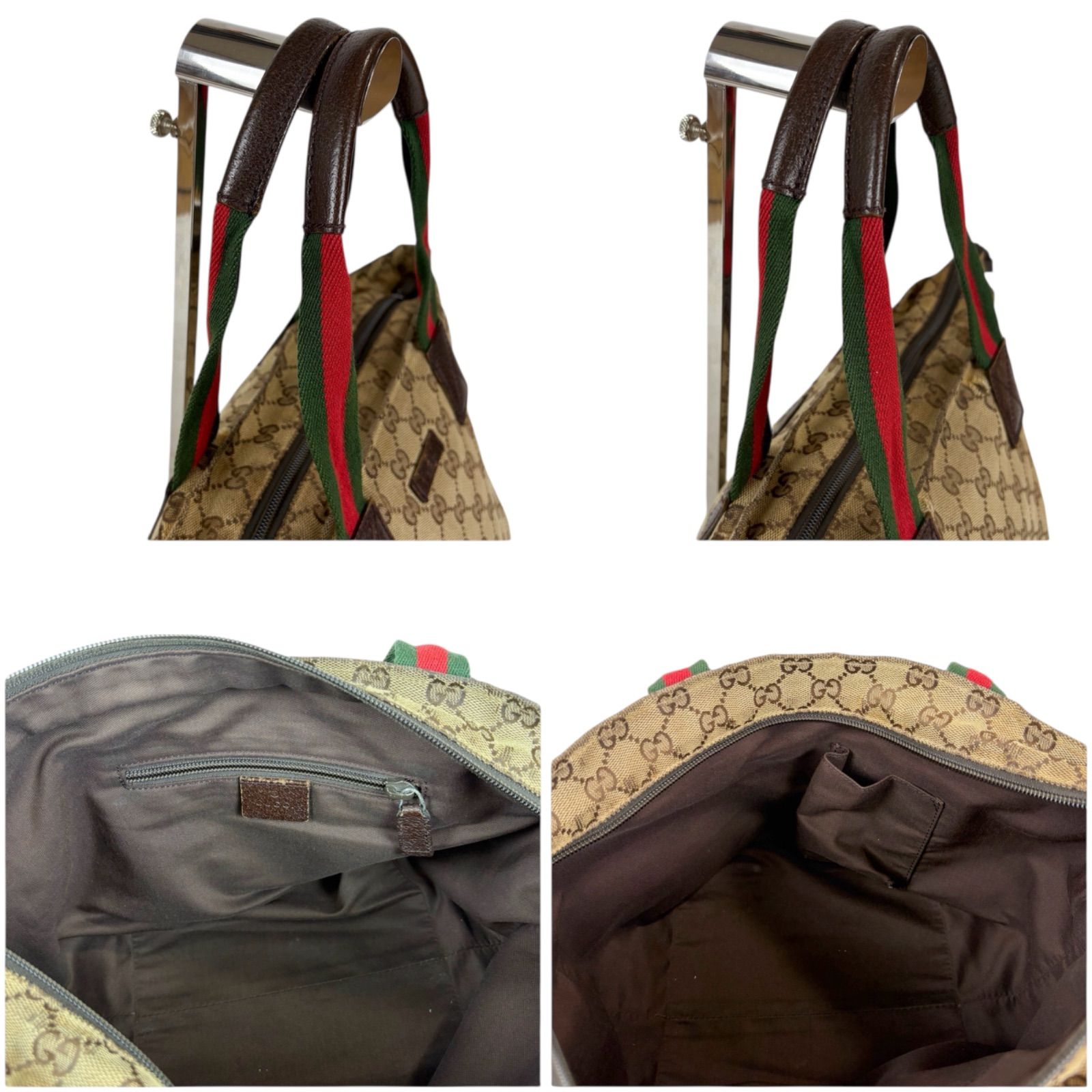 グッチ GUCCI シェリーライン ミニトートバッグ ミニハンドバッグ 