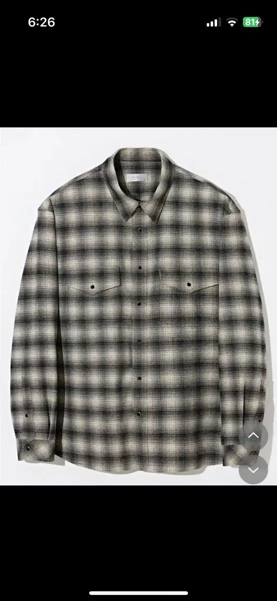 モマデザイン オンブレ シャツ チェック柄