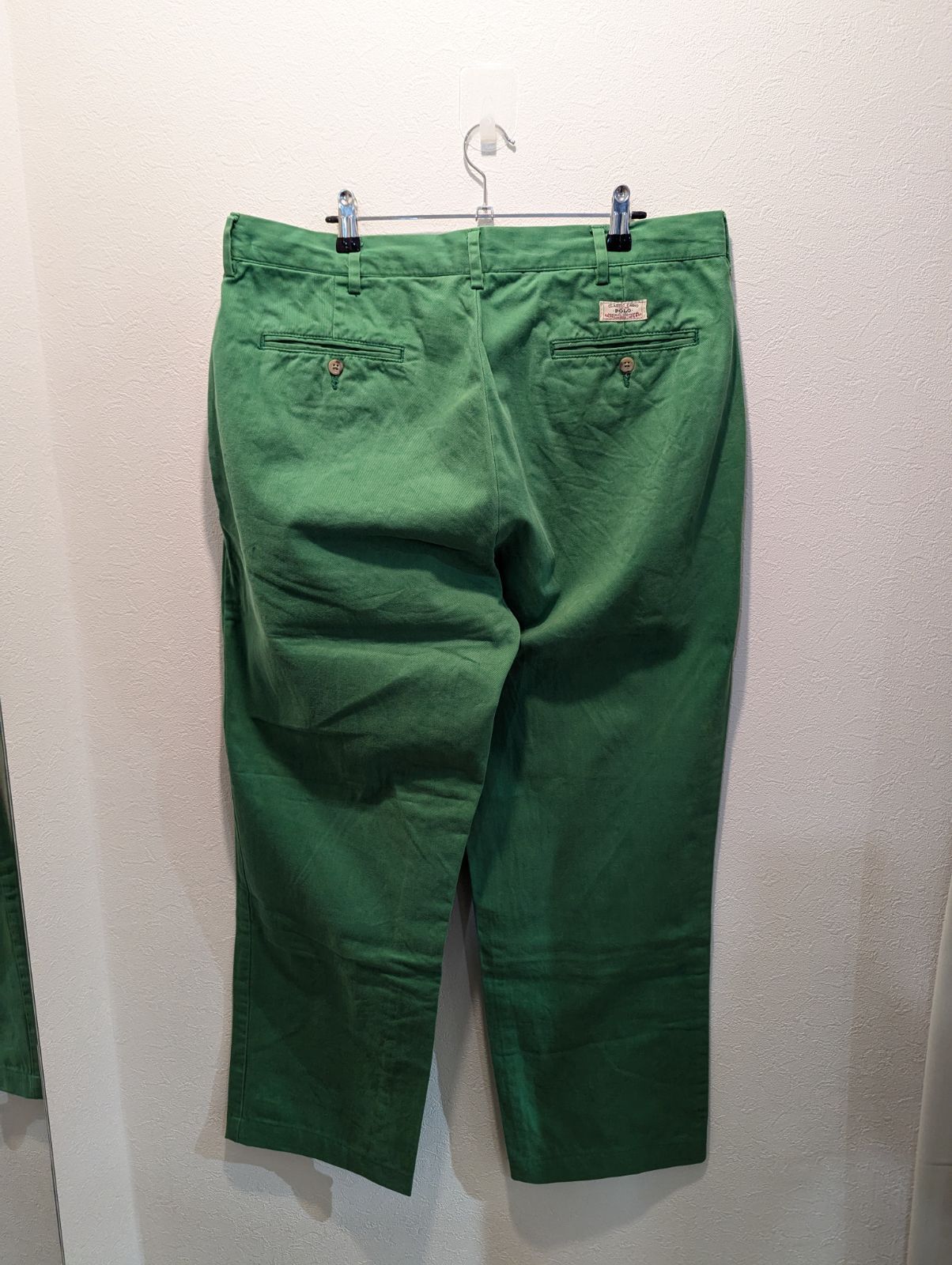 【USA製】初期 ポロバイラルフローレン ポロチノ W30 グリーン コットン 00's Polo by Ralph Lauren ポロバイラルフローレン チノパン ポロチノ