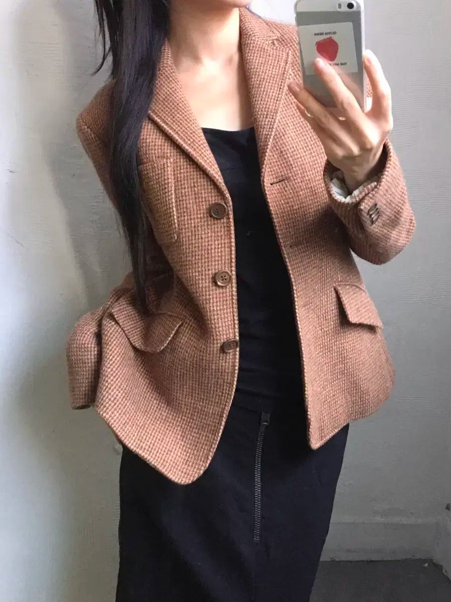 Polo ラルフローレン レッドベージュ ウール 刺繍 ブレザー