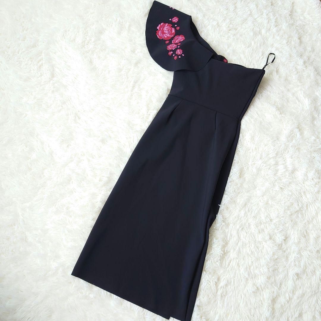 chiara boni ワンショルダー ドレス キアラボーニ 黒 サイズ40 ITALY イタリア