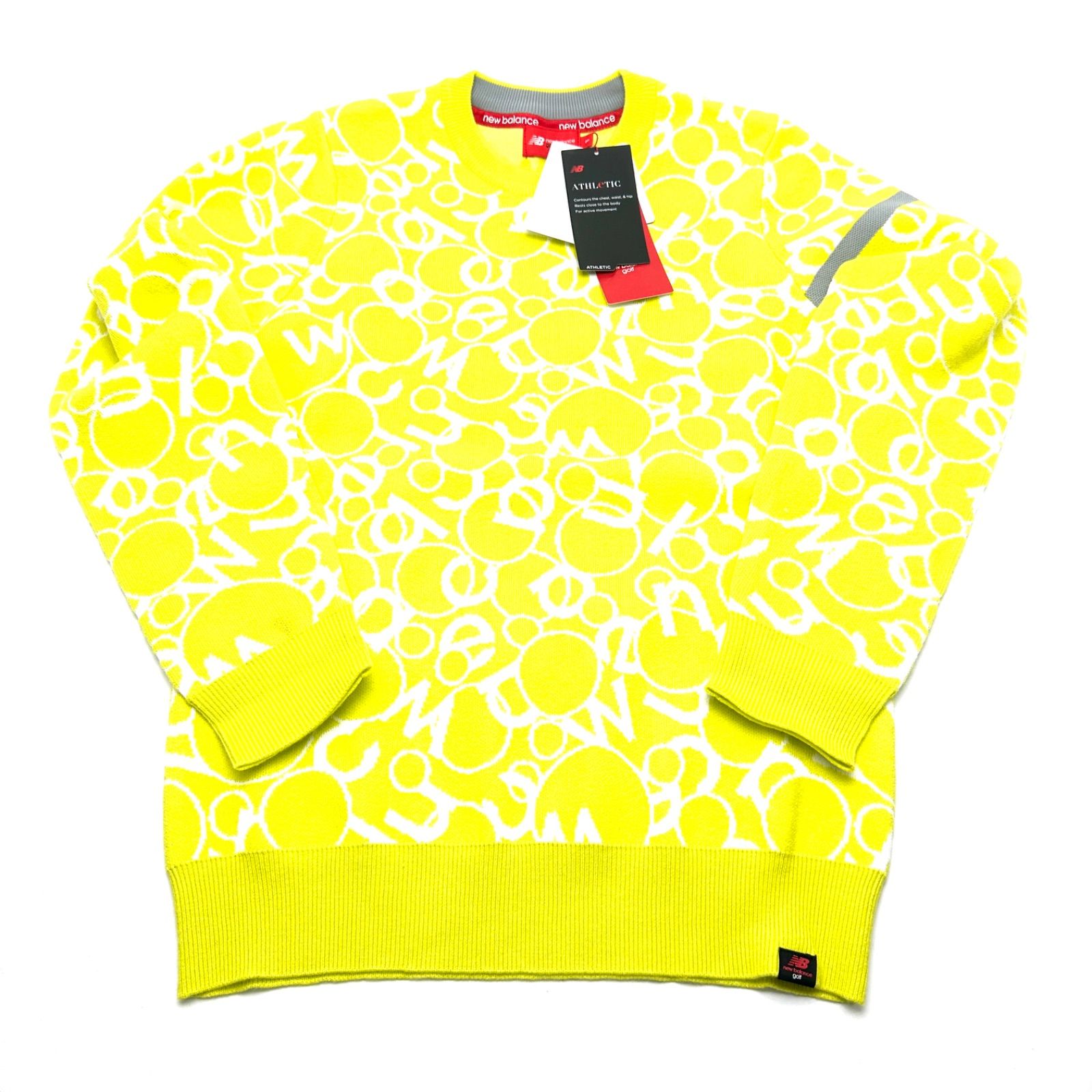 【楠本質店/元住吉】未使用品　ニューバランス　new balance　ゴルフ　ウェア　セーター　トレーナー　サイズ＃1　012-1270504　イエロー　レディース