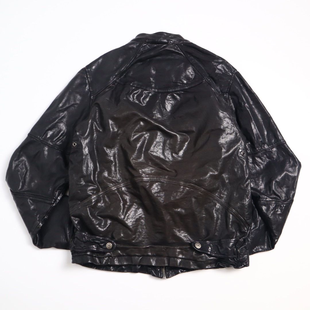 diesel 00s archive leather jacket ディーゼル 2way レザージャケット