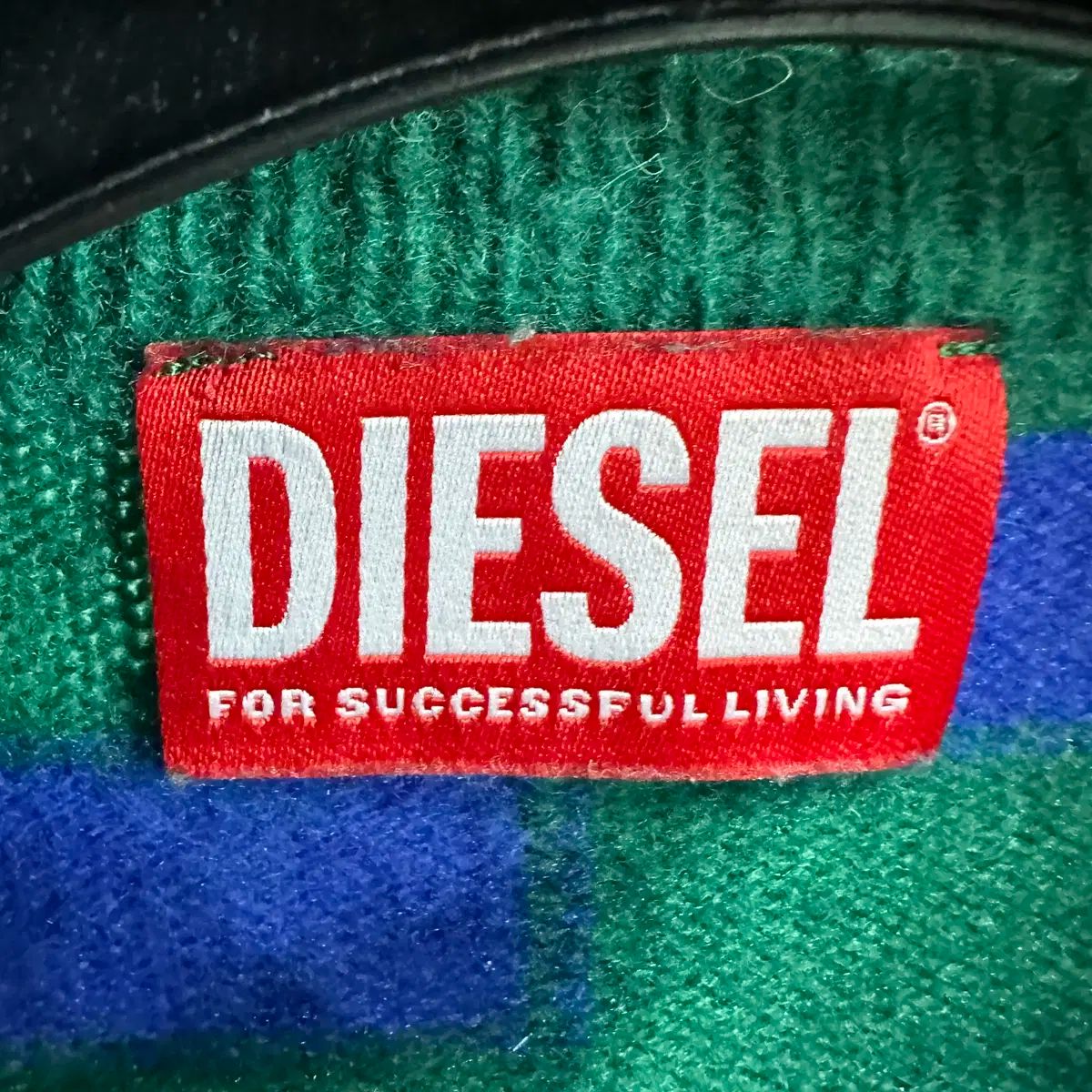  140 DIESEL ビックロゴ ジュニア ストライプ ニット セーター トップス