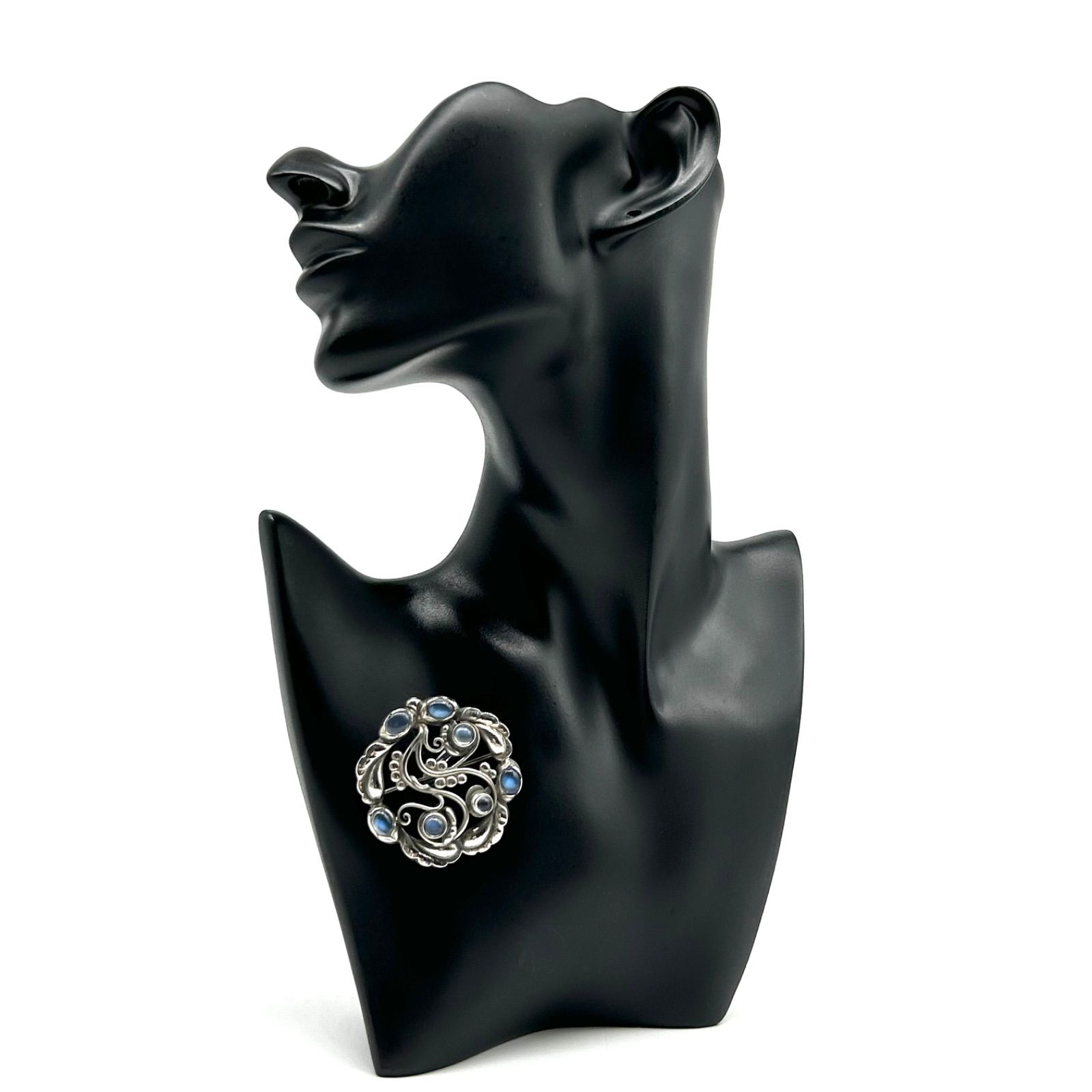 GEORG JENSEN ジョージジェンセン ムーンストーン ブローチ 159