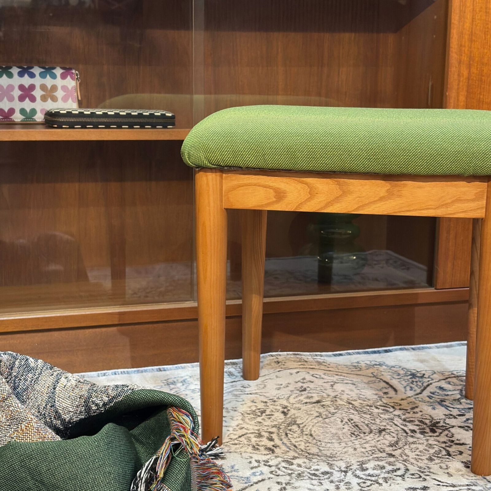 キツツキ】飛騨産業 回転式 丸椅子 スツール レトロ 木製