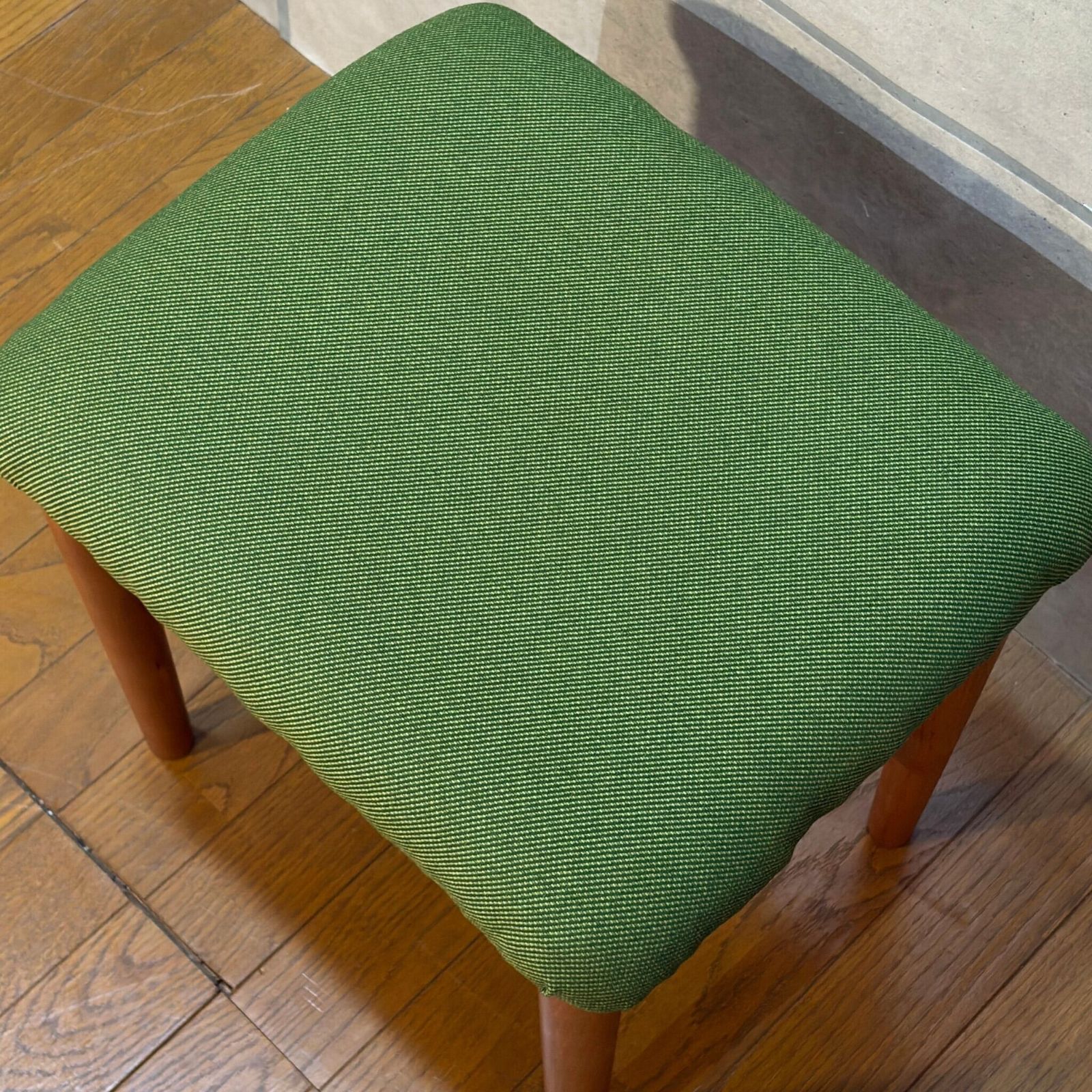 2脚セット アンティーク 角 スツール 椅子 植物台 昭和レトロ y77