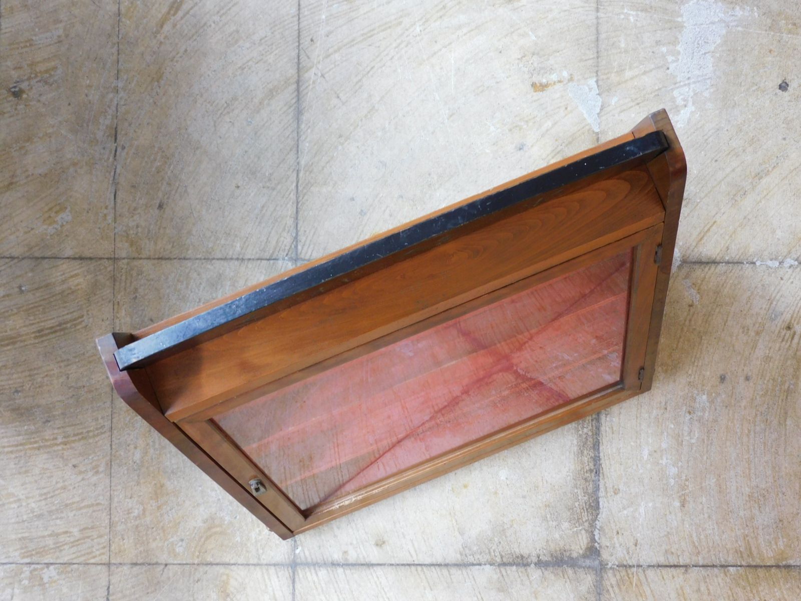 ふるい筆屋さんのショーケース HK-a-05645 / 戦前 古道具 ガラスケース