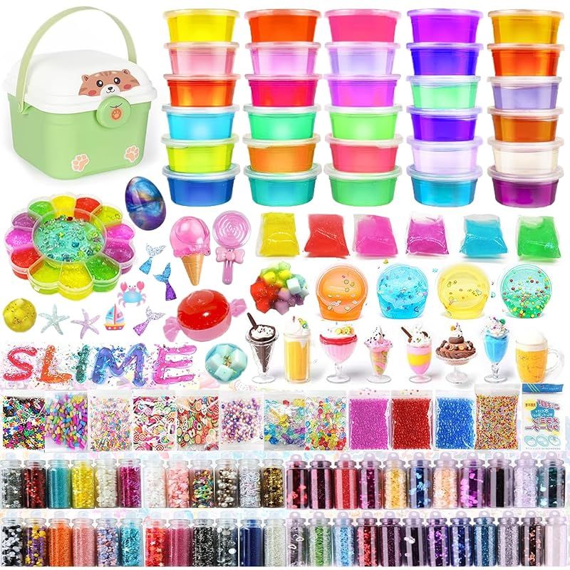 プライズ雑貨/おもちゃ　39点まとめ売り！ Funk Doggie スライム キット 水晶粘土 37個 DIY ねんど セット