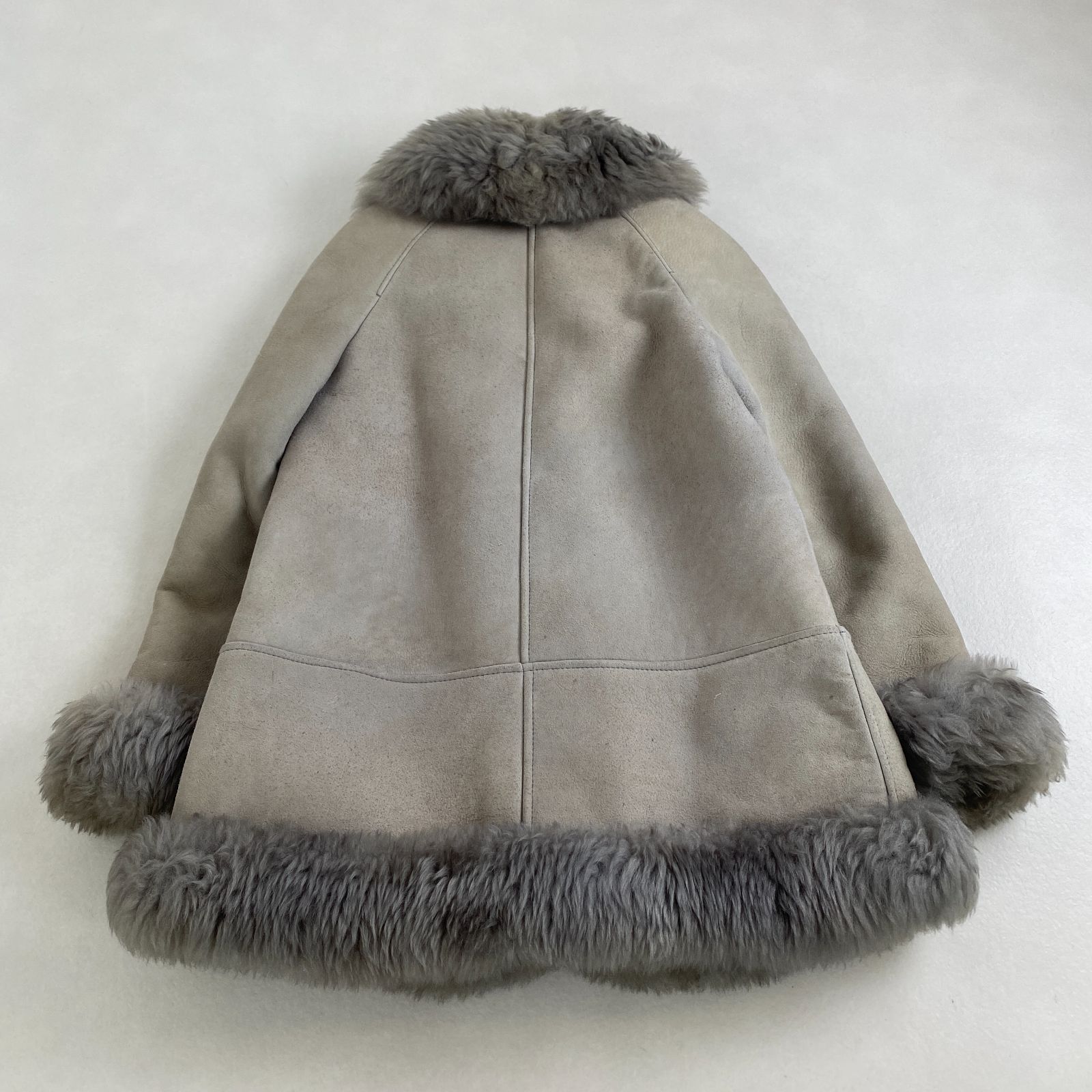 ムートンコート ROTINY ファー グレージュ L相当