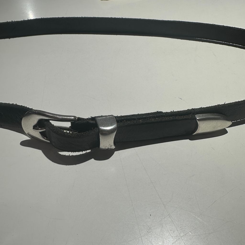 OUR LEGACY アワーレガシー 2 CM BELT Black Leather レザーベルト ブラック 表参道A 11