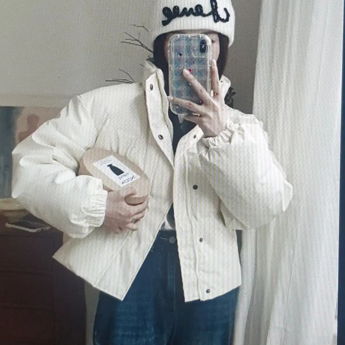 海外配送 ショートダウン アウター