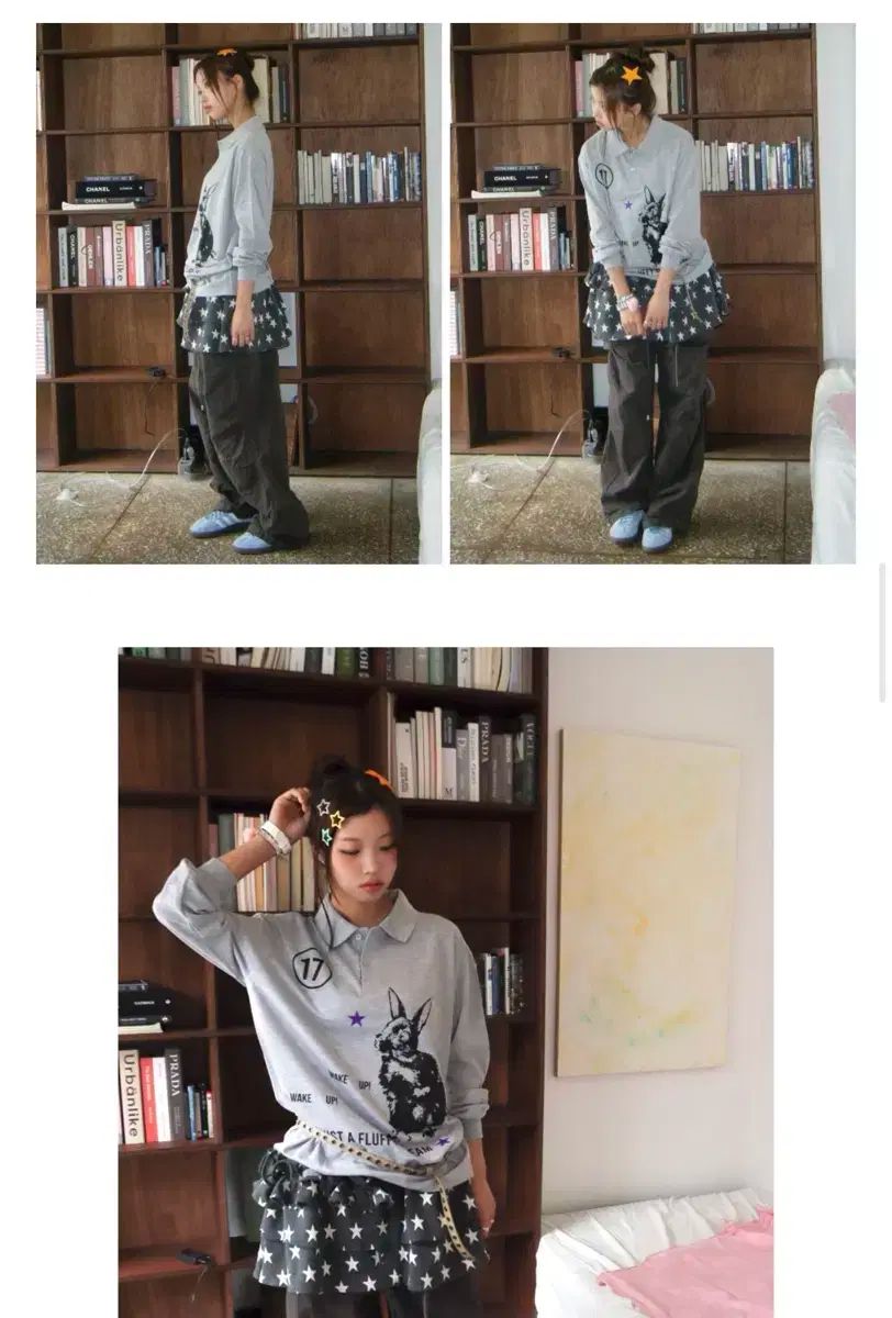 フラッフィーフリルスカート チャコール