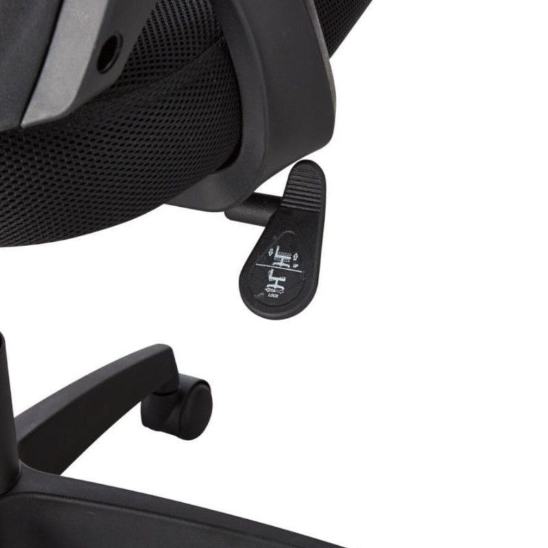 跳ね上げ式アームレスト 通気性