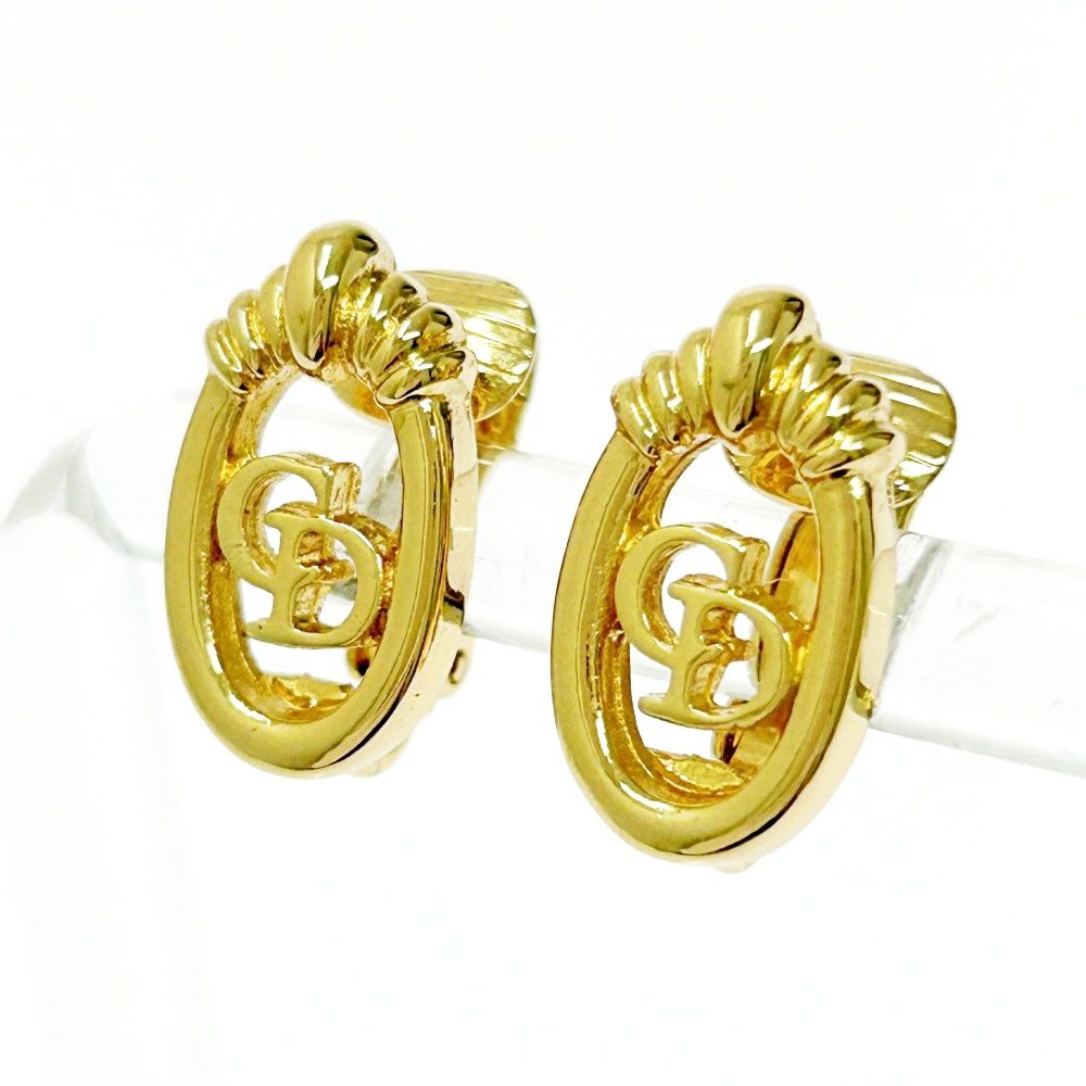 Christian Dior クリスチャンディオール GP CDロゴ イヤリング レディース ゴールド 498165 イヤリング