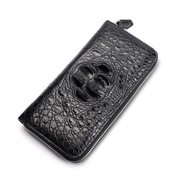 クロコダイル 財布 メンズ 長財布 ウォレット 本革 ラウンドファスナー ワニ ロングウォレット クラウン 大容量 小銭入れ 春財布 福 NEXPOTALLINN_EU