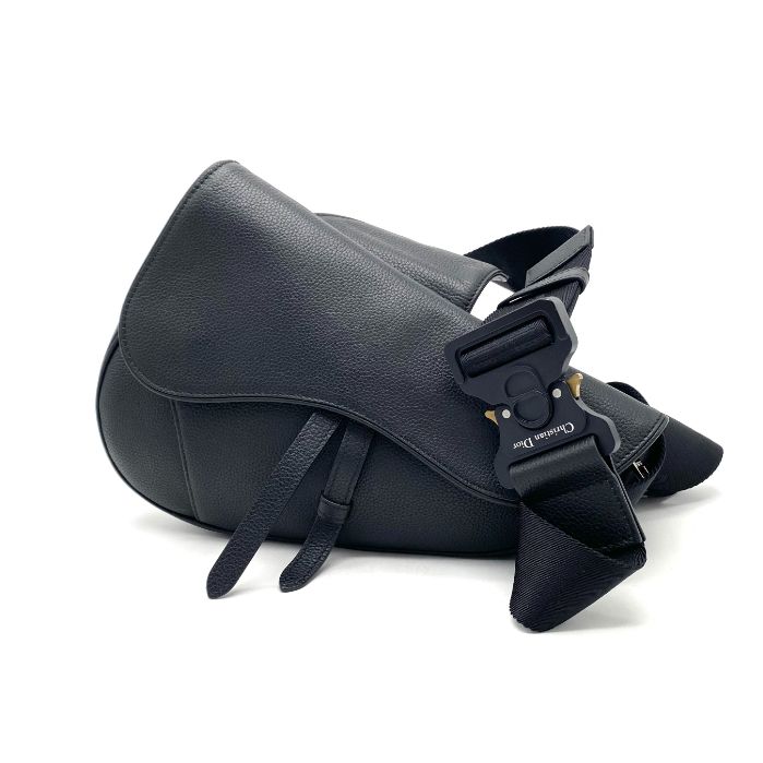 Dior デイオール サドル レザー ウエスト ボディ バッグ eH10102N