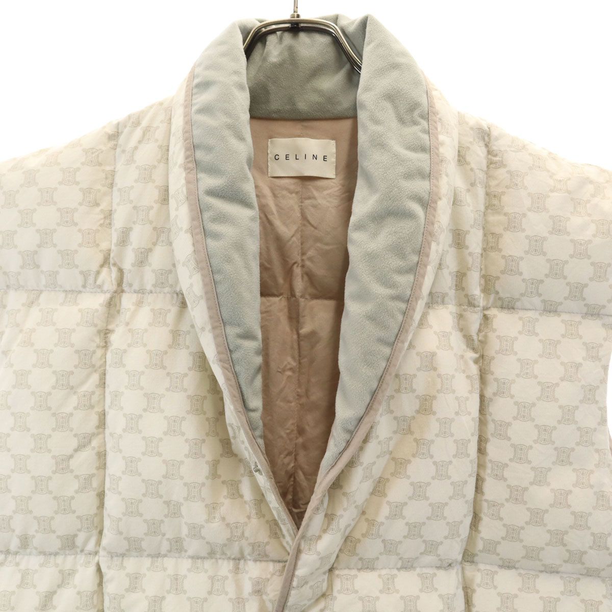CELINE セリーヌ 総柄 ダウン ベスト 日本製 M166 CELINE セリーヌ 総