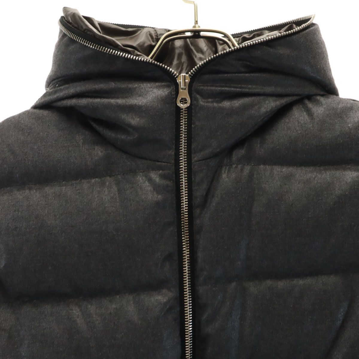 Drawer フーデットダウンジレ Drawer ☆ダウンフーデッドロングダウン