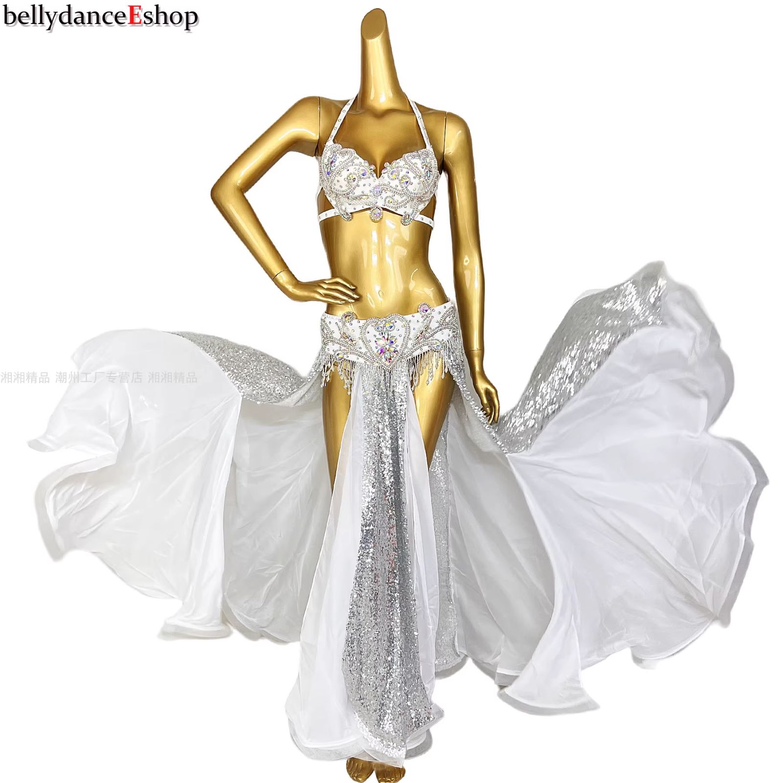 ♡9/15まで♡ ベリーダンス 衣装 Sufel Boutique 花 黄色 緑