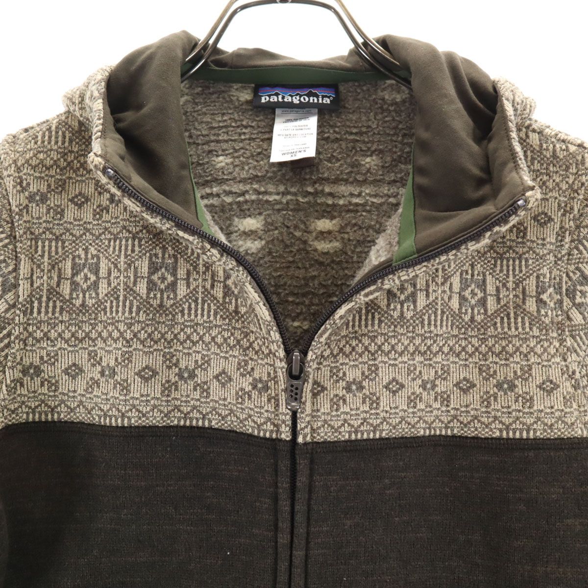 古着 patagonia パタゴニア ジップパーカー XS ブラウン アウトドア 25085FA12 レディース patagonia - 古着 patagonia パタゴニア ジップパーカー XS ブラウン