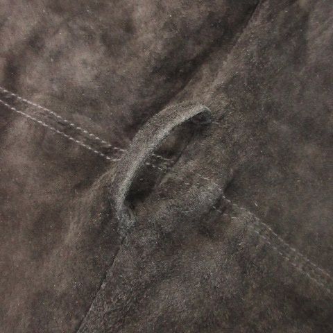 ガッカ gacca ヴィンテージ 中綿スエードコート ショールカラー ハーフ