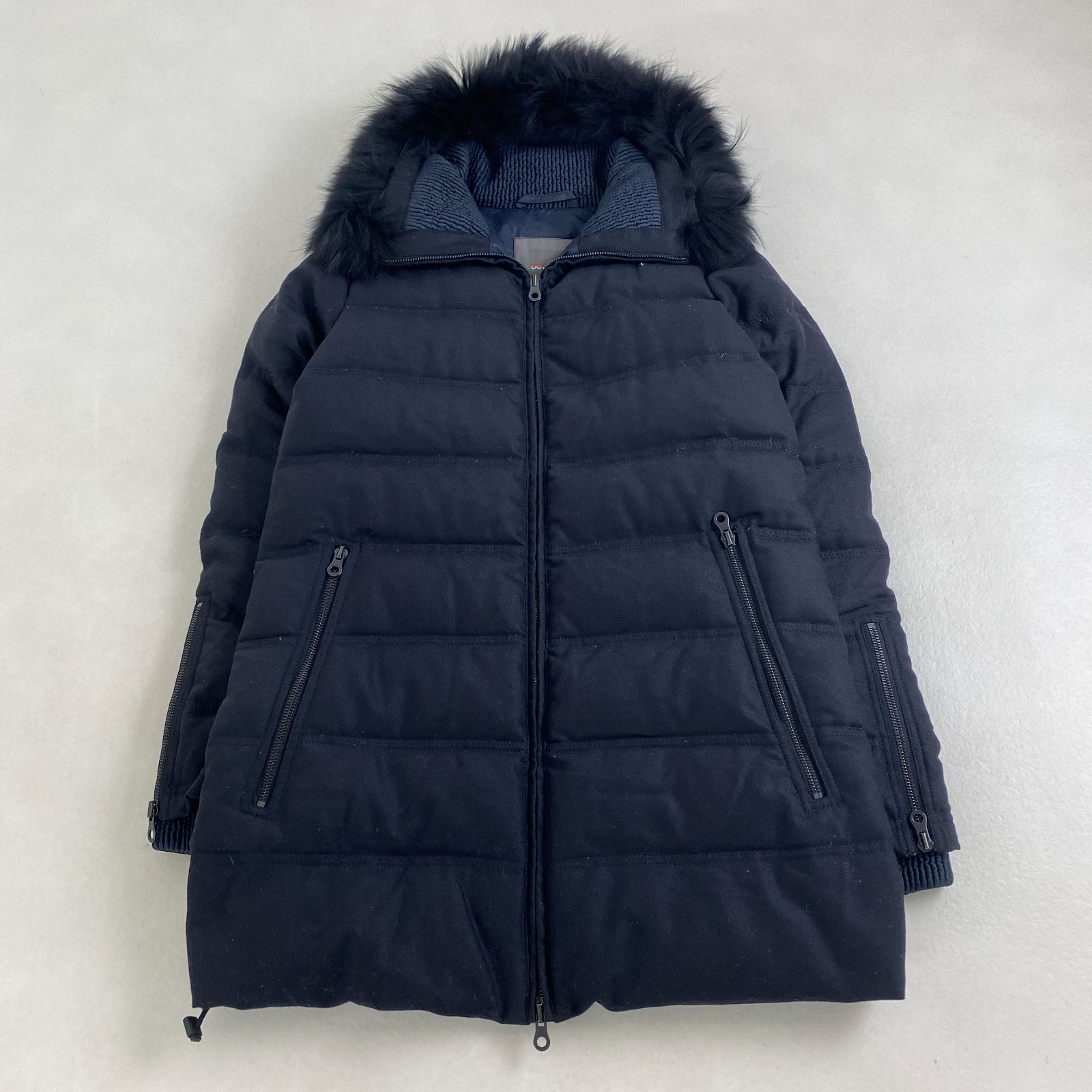 デュベティカ ダウンコート BLODWEN 2way ネイビーブラック 40 L相当 